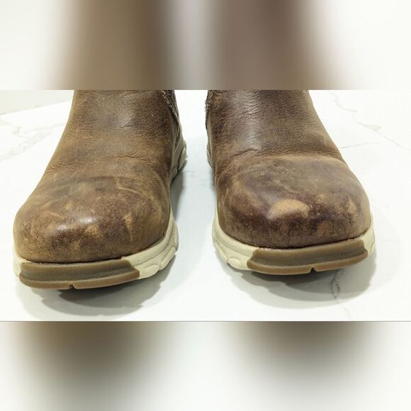 Carolina Women's Aluminum Toe brown work leather Boots oil & slip resistant 6.5 - Picture 11 of 15